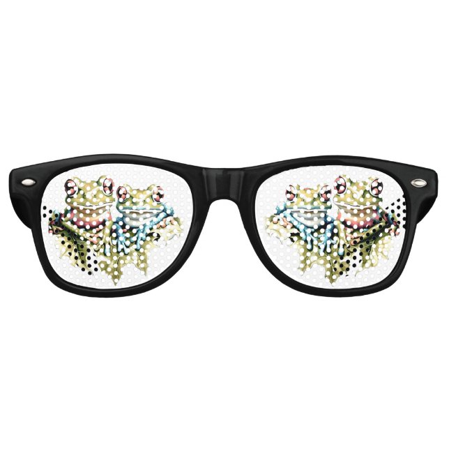 10 Year Wedding Anniversary Garden Casual Party Retro Sunglasses (Front)