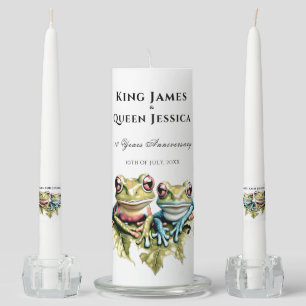 10 Year Wedding Anniversary Garden Casual Party Unity Candle Set