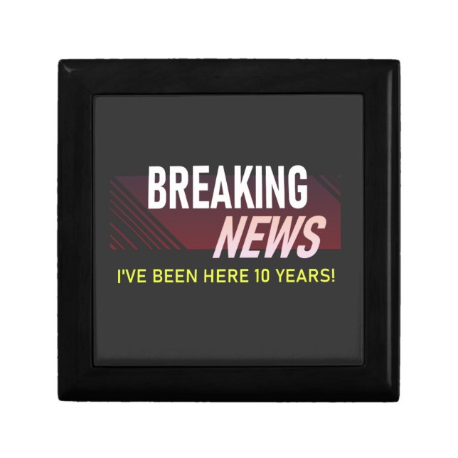 10 Year Work Anniversary 10th Employee Gift Box (Front)