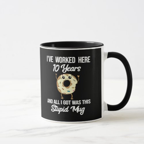 10 Year Work Anniversary Appreciation Gift Mug