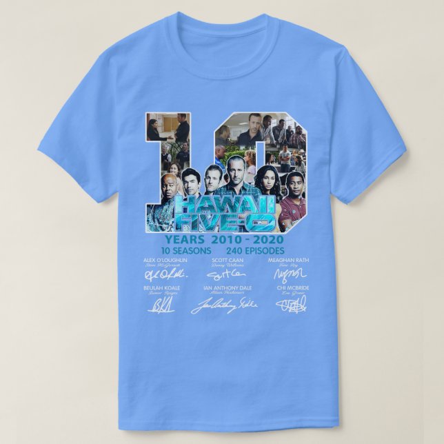 10 Years 2010 2020 Signatures TShirt (Design Front)