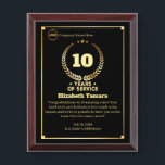 10 Years Employee Anniversary Appreciation Message Award Plaque<br><div class="desc">Celebrate your employee's anniversary with a Custom Appreciation Message Award Plaque, recognizing their dedication and contributions. Craft a heartfelt message that reflects their journey, values, and impact within the company. This thoughtful gift honors their hard work and reinforces the strong bond between the employee and the organization, making them feel...</div>