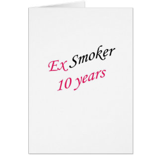 10 years ex-smoker cards
