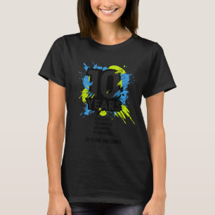 10 Years Of Being Awesome 10th Birthday Girl Boy D T-Shirt