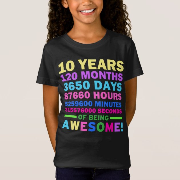 10th Birthday Shirt 10th Birthday Gift Birthday Girl Shirt 10th Birthday Event Shirts Clothing Unisex Kids Clothing Tops & Tees T-shirts Graphic Tees 10th Birthday Gift For Girl 10th Birthday TENTH 