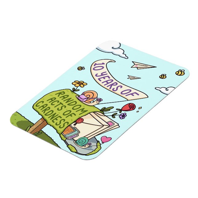 10 Years of Random Acts of Cardness Magnet (Left Side)