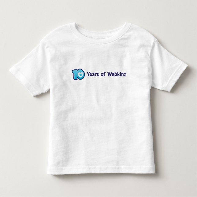 10 Years of Webkinz Logo Toddler T-shirt (Front)