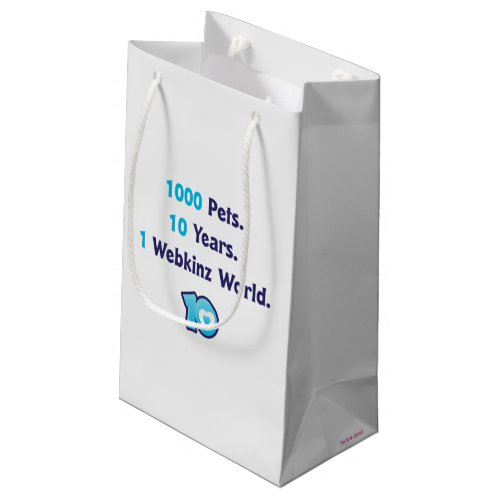 10 Years of Webkinz Stats Small Gift Bag