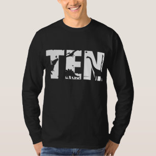 10 Years Old Birthday Boy Dinosaur T Rex Gift 10th T-Shirt