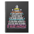 10 Years Old Cake 10th Birthday Minutes