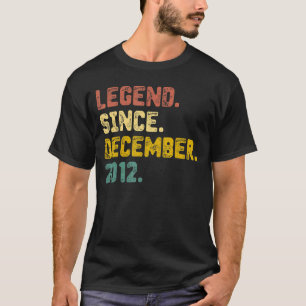 10 Years Old Legend Since December 2012 10th Birt T-Shirt
