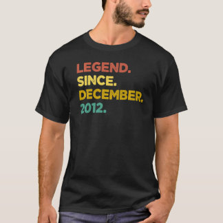 10 Years Old  Legend Since December 2012 10th Birt T-Shirt