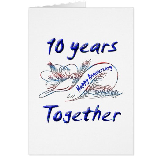 10 Years Together Cards (Front)
