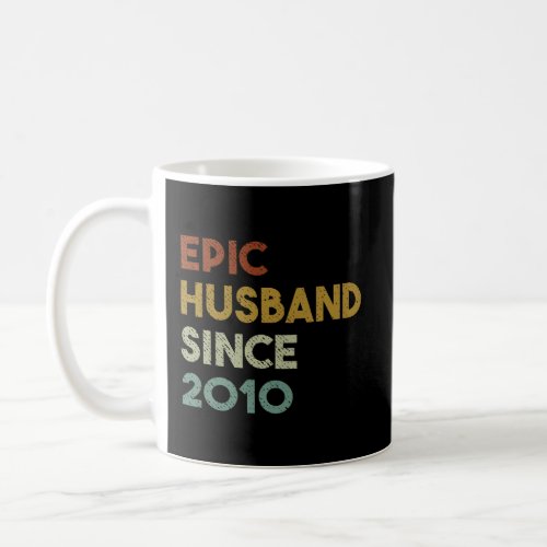 10 Years Wedding Anniversary Gift For Him Matching Coffee Mug