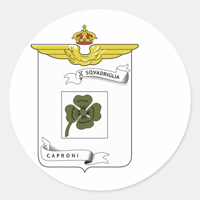 10a Squadriglia Classic Round Sticker (Front)