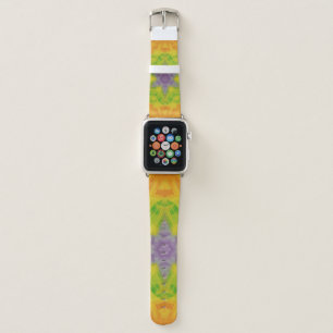 10A Unique Orange Yellow Purple Green Star Mandala Apple Watch Band