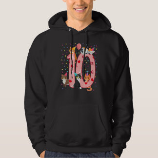10H Birthday Girl Cute Cat Outfit 10 Years Old Bda Hoodie