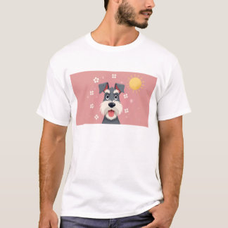 10K Art Schnauzer Dog Portrait - Vibrant Artistic T-Shirt