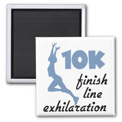 10K Blue Finish Line Magnet