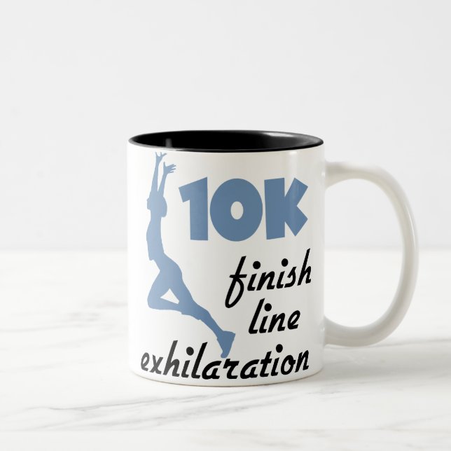 10K Blue Finish Line Two-Tone Coffee Mug (Right)