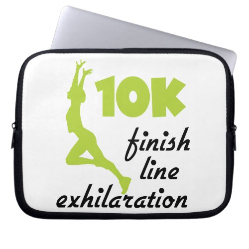 10K Green Finish Line Laptop Sleeve