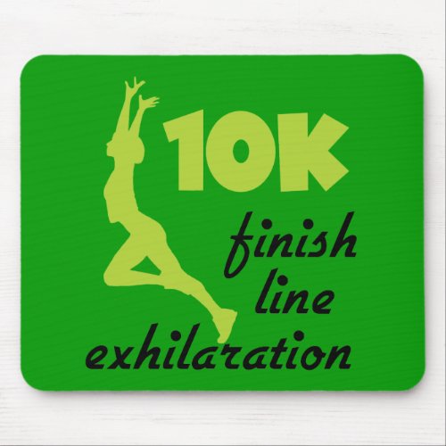 10K Green Finish Line Mouse Pad