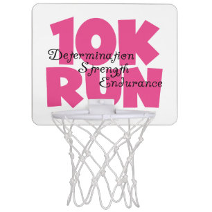 10K Run Pink Sports Running Mini Basketball Hoop
