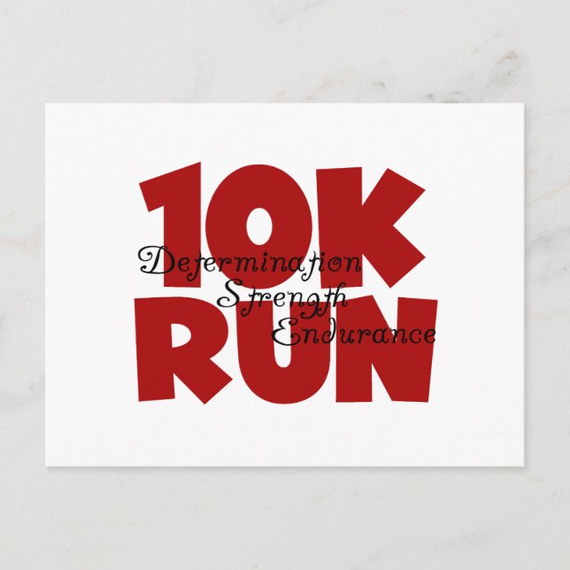 10K Run Red Postcard (Front)