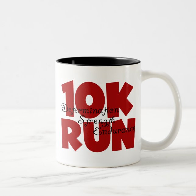 10K Run Red Two-Tone Coffee Mug (Right)