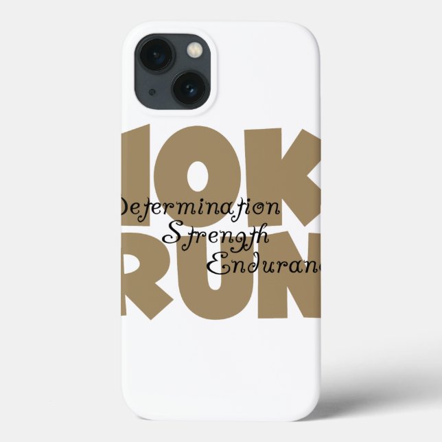 10K Run Tan Sports Running Case-Mate iPhone Case (Back)