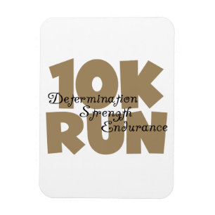 10K Run Tan Sports Running Magnet
