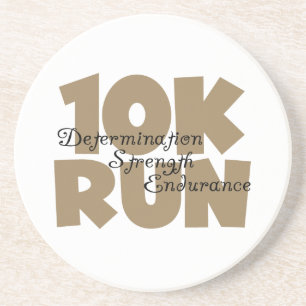 10K Run Tan Sports Running Sandstone Coaster