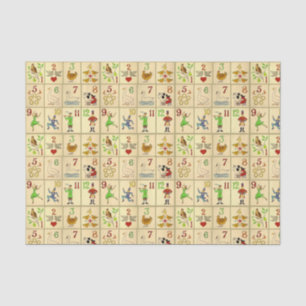 10lb Tissue Paper, White TWELVE DAYS OF CHRISTMAS Paper