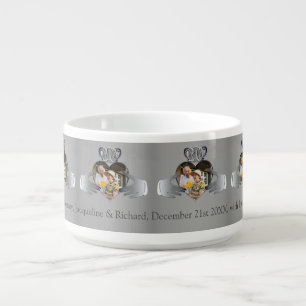 10th,11,20,25 Wedding Anniversary Photo Claddaugh Bowl