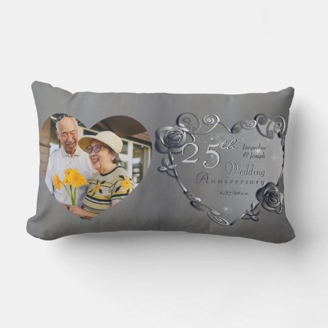 10th,11th,20th,25th,70th Wedding Anniversary  Lumb Lumbar Pillow (Front)