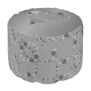 10th,11th,20th,25th,70th Wedding Anniversary Pouf