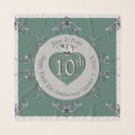 10th,11th,20th,25th,70th Wedding Anniversary   Scarf