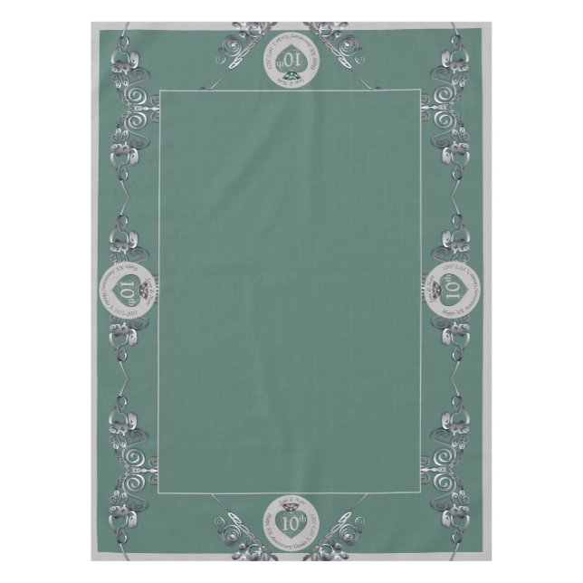 10th,11th,20th,25th Wedding Anniversary  Tablecloth (Front)