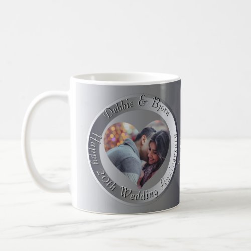 10th20th25th70th Wedding Anniversary Photo Coffee Mug