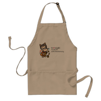 10th anniversary adult apron