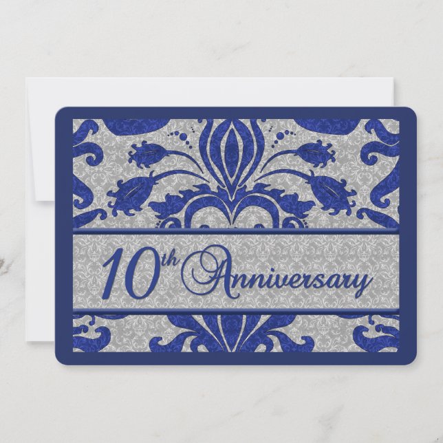 10th Anniversary Business Announcement Blue (Front)