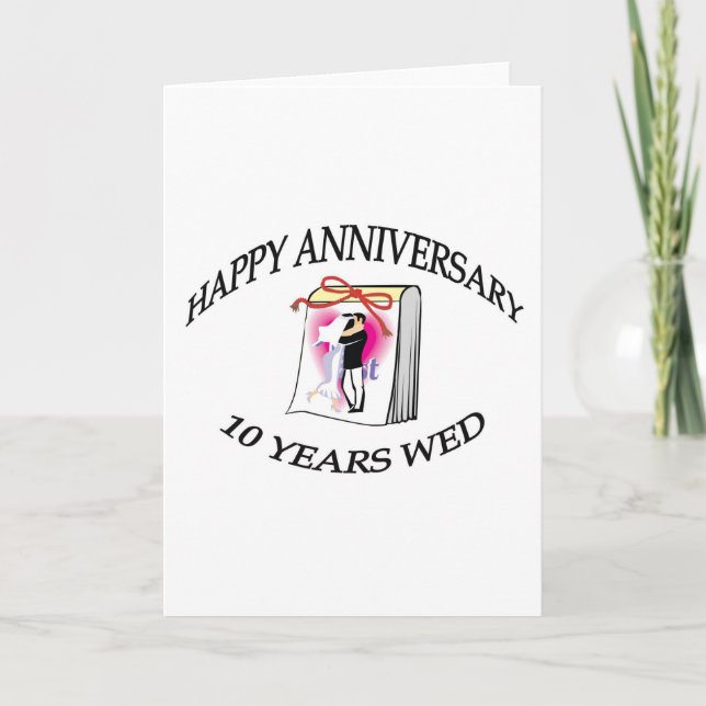 10th. ANNIVERSARY Card (Front)