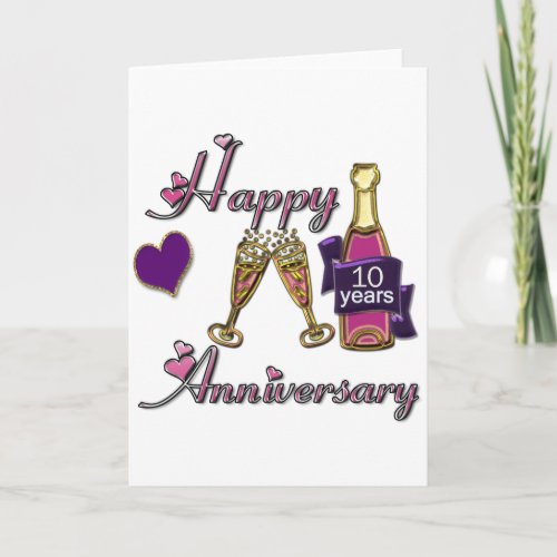 10th Anniversary Card