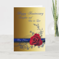 10th Anniversary card for Daughter & son-in-law