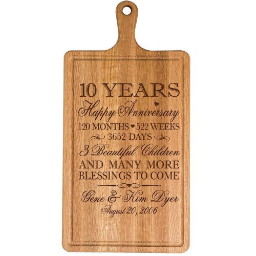 10th Anniversary Cherrywood Cheese Cutting Board