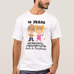 10th Anniversary Custom Gift For Him T-Shirt