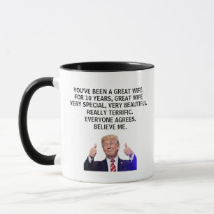 10th anniversary gifts for women, 10th anniversary mug