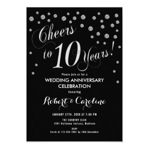 10 Years Anniversary Invitation Cards 6