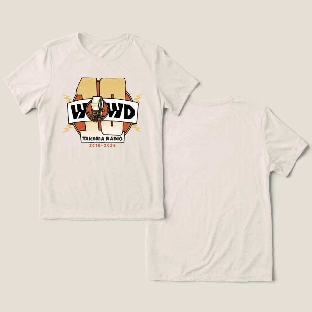 10th Anniversary Lightning Tri-Blend Shirt (Design Front & Back)