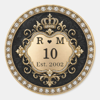 10th Anniversary Monogram Gold Seal